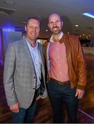 19 September 2015; Graham Geraghty, Meath, and Brian Stynes, Dublin, at the GPA Former Players Event in Croke Park. Over 400 former county footballers and hurlers gathered at the annual lunch which is now in its third year. The event is part of the GPA’s efforts to develop an active player alumi. Croke Park, Dublin. Picture credit: Ray McManus / SPORTSFILE