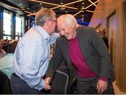 19 September 2015; Seamus Darby, Offaly, and Charlie Nelligan, Kerry, at the GPA Former Players Event in Croke Park. Over 400 former county footballers and hurlers gathered at the annual lunch which is now in its third year. The event is part of the GPA’s efforts to develop an active player alumi. Croke Park, Dublin. Picture credit: Ray McManus / SPORTSFILE
