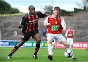 11 April 2009; Andy Haran, St Patrick's Athletic, in action against Joseph Ndo, Bohemians. League of Ireland Premier Division, Bohemians v St Patrick's Athletic, Dalymount Park, Dublin. Photo by Sportsfile *** Local Caption ***