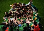 20 September 2015; The Kerry players celebrate after the game. Electric Ireland GAA Football All-Ireland Minor Championship Final, Kerry v Tipperary, Croke Park, Dublin. Picture credit: Dáire Brennan / SPORTSFILE