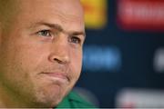 21 September 2015; Ireland's Richardt Strauss speaking during a press conference. Ireland Rugby Press Conference, 2015 Rugby World Cup, St George's Park, Burton-upon-Trent, England. Picture credit: Brendan Moran / SPORTSFILE