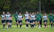 21 September 2015; The Ireland squad take a run out during training. Ireland Rugby Squad Training, 2015 Rugby World Cup, St George's Park, Burton-upon-Trent, England. Picture credit: Brendan Moran / SPORTSFILE