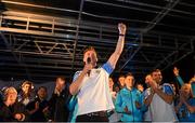 21 September 2015; Dublin's Paul Flynn on stage during the team homecoming. O'Connell St, Dublin. Photo by Sportsfile