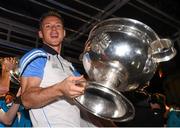 21 September 2015; Dublin's Paul Flynn on stage during the team homecoming. O'Connell St, Dublin. Photo by Sportsfile