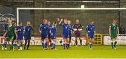 21 September 2015; Linda Sällström, Finland, celebrates with team mates after scoring her team's second goal. UEFA Women's EURO 2017 Qualifier Group 2, Republic of Ireland v Finland. Tallaght Stadium, Tallaght, Co. Dublin. Picture credit: Seb Daly / SPORTSFILE