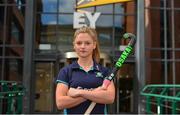 22 September 2015; Pictured at the launch of the inaugural EY Hockey League is Chloe Watkins. For the first time ever the EY Hockey League will see the best teams in Ireland competing against each other week in week out for 18 competitive rounds. The league will play home to many of Ireland’s current international stars as well as a wealth of aspiring talent and team stalwarts. Launch of The EY Hockey League. EY, Harcourt Centre, Harcourt St, Dublin 2. Picture credit: Piaras Ó Mídheach / SPORTSFILE