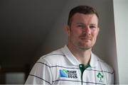 23 September 2015; Ireland's Donnacha Ryan poses for a portrait after a press conference. 2015 Rugby World Cup, Ireland Rugby Press Conference. St George's Park, Burton-upon-Trent, England. Picture credit: Brendan Moran / SPORTSFILE