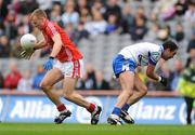 26 April 2009; Michael Shields, Cork, in action against Paul Finlay, Monaghan. Allianz GAA National Football League, Division 2 Final, Cork v Monaghan, Croke Park, Dublin. Picture credit: Stephen McCarthy / SPORTSFILE