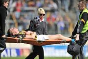 3 May 2009; Brian Hogan, Kilkenny, is stretchered off the pitch by medical staff during the first half. Allianz GAA NHL Division 1 Final, Kilkenny v Tipperary, Semple Stadium, Thurles, Co. Tipperary. Picture credit: David Maher / SPORTSFILE