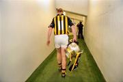 3 May 2009; Kilkenny captain Henry Sheffilin walks back to the team dressing room with the cup. Allianz GAA NHL Division 1 Final, Kilkenny v Tipperary, Semple Stadium, Thurles, Co. Tipperary. Picture credit: David Maher / SPORTSFILE