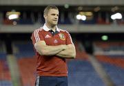 10 June 2013; Jamie Heaslip of British & Irish Lions during a stadium visit ahead of their game against Combined Country on Tuesday at Hunter Stadium in Newcastle, NSW, Australia. Photo by Stephen McCarthy/Sportsfile