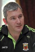 10 June 2013; Mayo manager James Horan during a press conference ahead of their Connacht GAA Football Senior Championship Semi-Final match against Roscommon on Sunday at Breaffy House Hotel in Castlebar, Mayo. Photo by Barry Cregg/Sportsfile