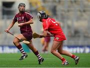 13 September 2015; Jessica Gill, Galway, in action against Ashling Thompson, Cork. Liberty Insurance All Ireland Senior Camogie Championship Final, Cork v Galway. Croke Park, Dublin. Picture credit: Piaras Ó Mídheach / SPORTSFILE