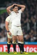 3 October 2015; Brad Barritt, England. 2015 Rugby World Cup, Pool A, England v Australia, Twickenham Stadium, London, England. Picture credit: Brendan Moran / SPORTSFILE