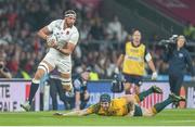 3 October 2015; Tom Wood, England, breaks through the Australia defense. 2015 Rugby World Cup, Pool A, England v Australia, Twickenham Stadium, London, England. Picture credit: John Dickson / SPORTSFILE