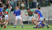 10 May 2009; Patrick Harte, Mayo, in action against Brendan O'Reilly, New York. Connacht Senior Football Championship First Round, New York v Mayo, Gaelic Park, The Bronx, New York, USA. Picture credit: Pat Murphy / SPORTSFILE