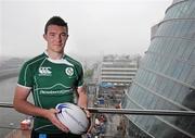 14 May 2009; Ireland captain Peter O'Mahony at the Ireland U20 rugby squad announcement for upcoming IRB Junior World Championship which takes place in Japan next month. PriceWaterhouseCoopers, North Wall Quay, Dublin. Picture credit: Diarmuid Greene / SPORTSFILE