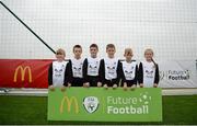 5 October 2015; Pictured are the Mulroy Academy Under 8's, from the Fanad Peninsula, Northern Co. Donegal at the McDonald’s Future Football National Finals where more than 145 boys and girls from 18 local football teams from around Ireland got the chance to play. McDonald's FAI Future Football National Finals Day, FAI HQ, National Sports Campus, Abbotstown, Co. Dublin. Picture credit: Sam Barnes / SPORTSFILE