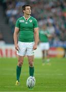 4 October 2015; Jonathan Sexton, Ireland. 2015 Rugby World Cup, Pool D, Ireland v Italy, Olympic Stadium, Stratford, London, England. Picture credit: Brendan Moran / SPORTSFILE