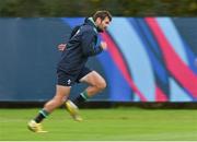 7 October 2015; Ireland's Jared Payne runs during squad training. Ireland Rugby Squad Training, 2015 Rugby World Cup, Newport High School, Newport, Wales. Picture credit: Brendan Moran / SPORTSFILE