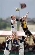 16 May 2009; Leinster's Devin Toner wins possession in the lineout. Magners League, Newport Gwent Dragons v Leinster, Rodney Parade, Newport, Wales. Picture credit: Steve Pope / SPORTSFILE