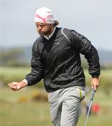 17 May 2009; Sweden's Johan Edfors celebrates after putting on the 2nd during the 3 Irish Open Golf Championship. County Louth Golf Club, Baltray, Co. Louth. Picture credit: Ray Lohan / SPORTSFILE