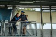 7 October 2015; Leinster head coach Leo Cullen, left, watches from the gantry. Interprovincial Friendly, Leinster A v Munster A, Donnybrook Stadium, Donnybrook, Dublin. Picture credit: Sam Barnes / SPORTSFILE