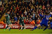 9 October 2015; Anto Murphy, Bohemians, scores the opening goal of the game past Conor O'Malley, St Patrick's Athletic. SSE Airtricity League Premier Division, Bohemians v St Patrick's Athletic. Dalymount Park, Dublin. Picture credit: Sam Barnes / SPORTSFILE