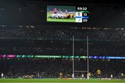 3 October 2015; The England and Australian teams pack down for a scrum during the final moments of the game. 2015 Rugby World Cup, Pool A, England v Australia, Twickenham Stadium, London, England. Picture credit: Brendan Moran / SPORTSFILE