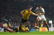 3 October 2015; Anthony Watson, England, on the way to scoring his side's try. 2015 Rugby World Cup, Pool A, England v Australia, Twickenham Stadium, London, England. Picture credit: Brendan Moran / SPORTSFILE