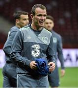 10 October 2015; Republic of Ireland's Glenn Whelan during squad training. Stadion Narodowy, Warsaw, Poland. Picture credit: David Maher / SPORTSFILE