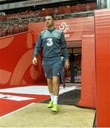 10 October 2015; Republic of Ireland's Robbie Keane during squad training. Stadion Narodowy, Warsaw, Poland. Picture credit: David Maher / SPORTSFILE