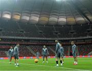 10 October 2015; General view during Republic of Ireland's squad training. Stadion Narodowy, Warsaw, Poland. Picture credit: David Maher / SPORTSFILE