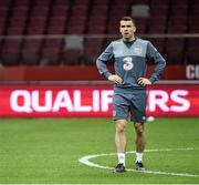 10 October 2015; Republic of Ireland's Seamus Coleman,  during squad training. Stadion Narodowy, Warsaw, Poland. Picture credit: David Maher / SPORTSFILE