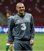 10 October 2015; Republic of Ireland's Darron Gibson, during squad training. Stadion Narodowy, Warsaw, Poland. Picture credit: David Maher / SPORTSFILE