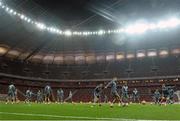 10 October 2015; General view during Republic of Ireland squad training. Stadion Narodowy, Warsaw, Poland. Picture credit: David Maher / SPORTSFILE