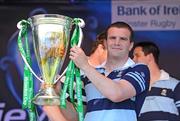 24 May 2009; Flanker Shane Jennings shows off the Heineken Cup trophy during the Leinster rugby squad's homecoming after their victory in the Heineken Cup Final. RDS, Ballsbridge, Dublin. Picture credit: Brendan Moran / SPORTSFILE