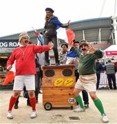 11 October 2015; Irish and French supporters ahead of the game. 2015 Rugby World Cup Pool D, Ireland v France. Millennium Stadium, Cardiff, Wales. Picture credit: Matt Browne / SPORTSFILE