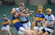 11 October 2015; Peter Casey, Na Piarsaigh, in action against Kelvin Lynch, Patrickswell. Limerick County Senior Hurling Championship Final, Patrickswell v Na Piarsaigh. Gaelic Grounds, Limerick. Picture credit: Diarmuid Greene / SPORTSFILE