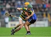 11 October 2015; Brian Moylan, Glen Rovers, in action against Robert O'Driscoll, Sarsfields. Cork County Senior Hurling Championship Final, Glen Rovers v Sarsfields. Páirc Ui Rinn, Cork. Picture credit: Eoin Noonan / SPORTSFILE