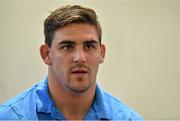 13 October 2015; Argentina's Pablo Matera speaks to the media during press conference. Argentina Rugby Press Conference, Vale Resoort, Hensol, Wales. Picture credit: Brendan Moran / SPORTSFILE