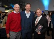 15 October 2015; Former Tipperary goalkeeper Brendan Cummins, centre, along with Tipperary kitman John 'Hotpoint' Hayes, left, and Denis 'Rackard' Cody at the official launch of 'Standing My Ground', The Brendan Cummins autobiography. Semple Stadium, Thurles, Co. Tipperary. Picture credit: Diarmuid Greene / SPORTSFILE