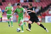 5 June 2009; Danny Murphy, Cork City, in action against Dessie Baker, Shamrock Rovers. League of Ireland Premier Division, Cork City v Shamrock Rovers, Turners Cross, Cork. Picture credit: Matt Browne / SPORTSFILE