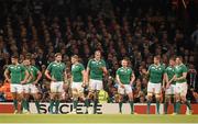 18 October 2015; Ireland players after conceding a third try. 2015 Rugby World Cup Quarter-Final, Ireland v Argentina. Millennium Stadium, Cardiff, Wales. Picture credit: Stephen McCarthy / SPORTSFILE