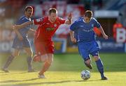 9 June 2009; James Lee, Crumlin United, in action against Peter Hynes, Shelbourne. FAI Ford Cup Third Round, Shelbourne v Crumlin United, Tolka Park, Dublin. Photo by Sportsfile