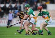 10 June 2009; Mark Bergin, Kilkenny, in action against Eanna Murphy and Brian Coughlan, right, Offaly. Bord Gais Energy Leinster U21 Hurling Championship Semi-Final, Kilkenny v Offaly, Nowlan Park, Kilkenny. Picture credit: Brian Lawless / SPORTSFILE