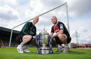 9 June 2009; Ian Harrington, left, Mayfield United, Cork, with Paul Keegan of Bohemians, during a photocall ahead of their FAI Ford Cup Third Round game on Friday next in Dalymount Park at 7.45pm. Dalymount Park, Dublin. Picture credit: Brendan Moran / SPORTSFILE