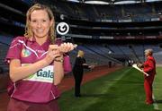 10 June 2009; At the launch of the Gala All-Ireland Camogie Championships is Aisling Connolly, Galway, with the inaugural Gala Performance Award, along with Joan O'Flynn, President of the Camogie Association, right, and Denise Lord, Gala Customer Service Manager. Croke Park, Dublin. Picture credit: Pat Murphy / SPORTSFILE  *** Local Caption ***