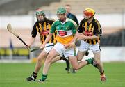 10 June 2009; Eanna Murphy, Offaly, in action against Mark Egan, left, and Daniel Currams, Kilkenny. Bord Gais Energy Leinster U21 Hurling Championship Semi-Final, Kilkenny v Offaly, Nowlan Park, Kilkenny. Picture credit: Brian Lawless / SPORTSFILE