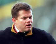 16 December 2000; Lansdowne Coach Brian Allen during the AIB All-Ireland League Division 1 match between Lansdowne RFC and Young Munster RFC at Lansdowne Road in Dublin. Photo by John Mahon/Sportsfile